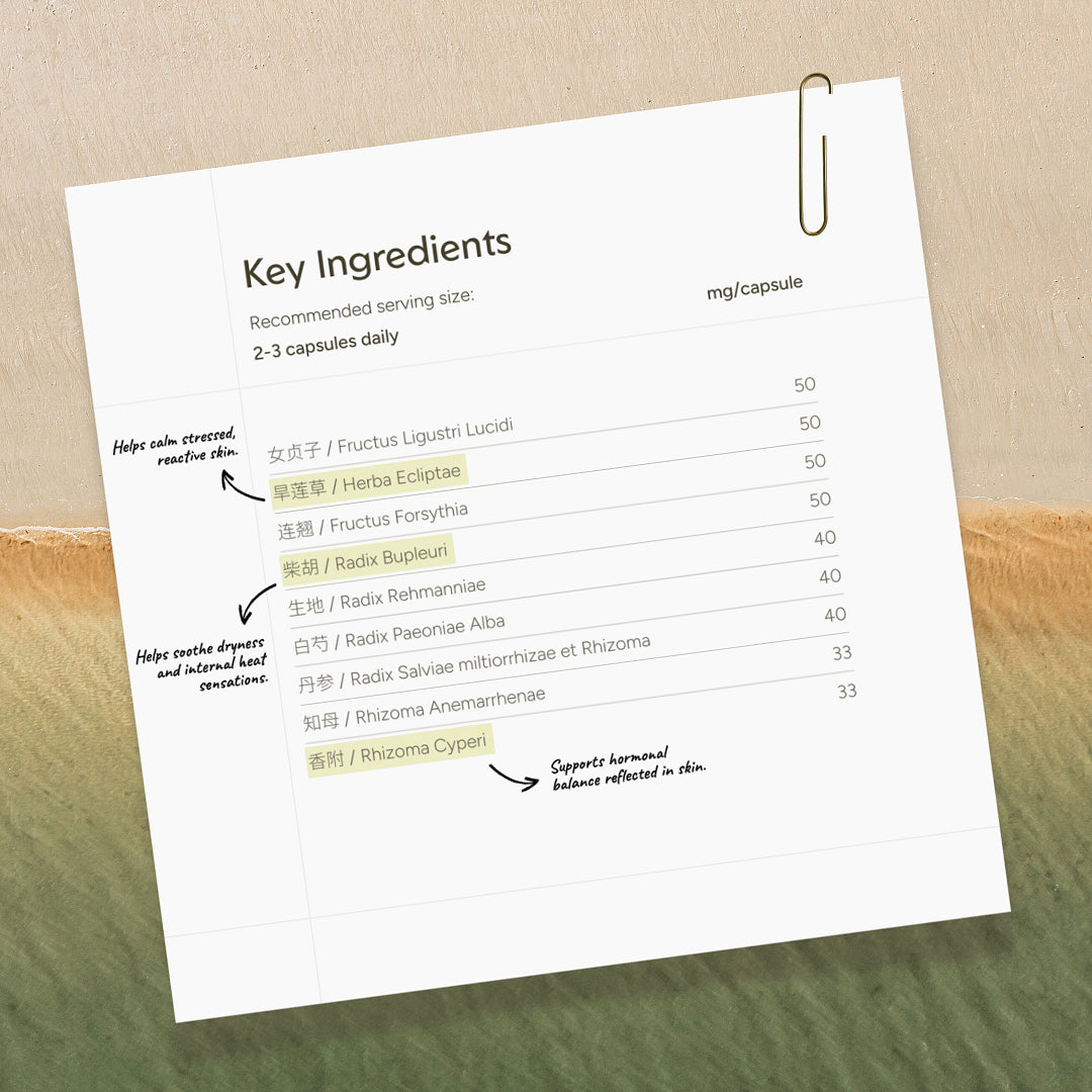 Adult Acne supplement key ingredients